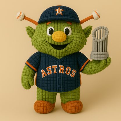 LIMITED EDITION - MLB 06 HTA HOUSTON ASTROS HANDMADE CROCHET
