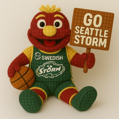 LIMITED EDITION - WNBA 05 STS SEALTTLE STORM HANDMADE CROCHET