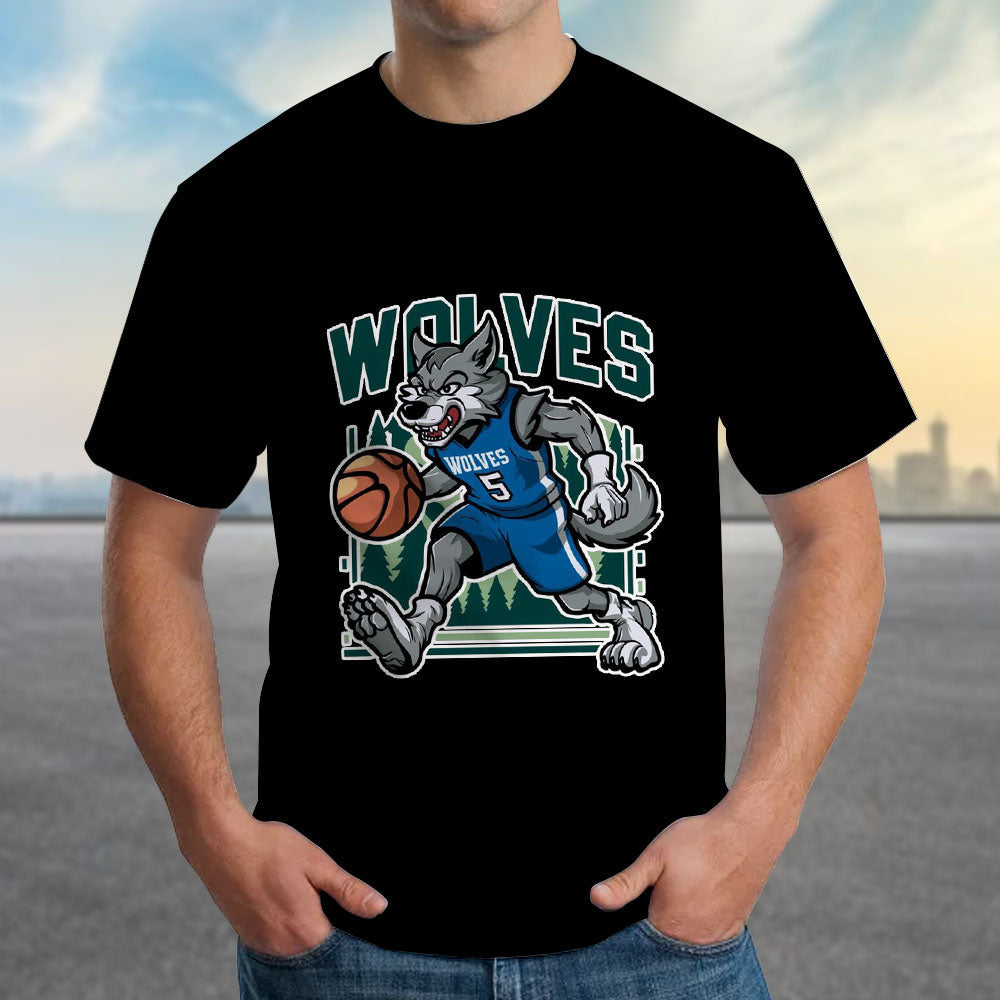 LIMITED EDITION - NEW CUSTOMIZED NBA05 MT MINNESOTA TIMBERWOLVES T-SHIRT