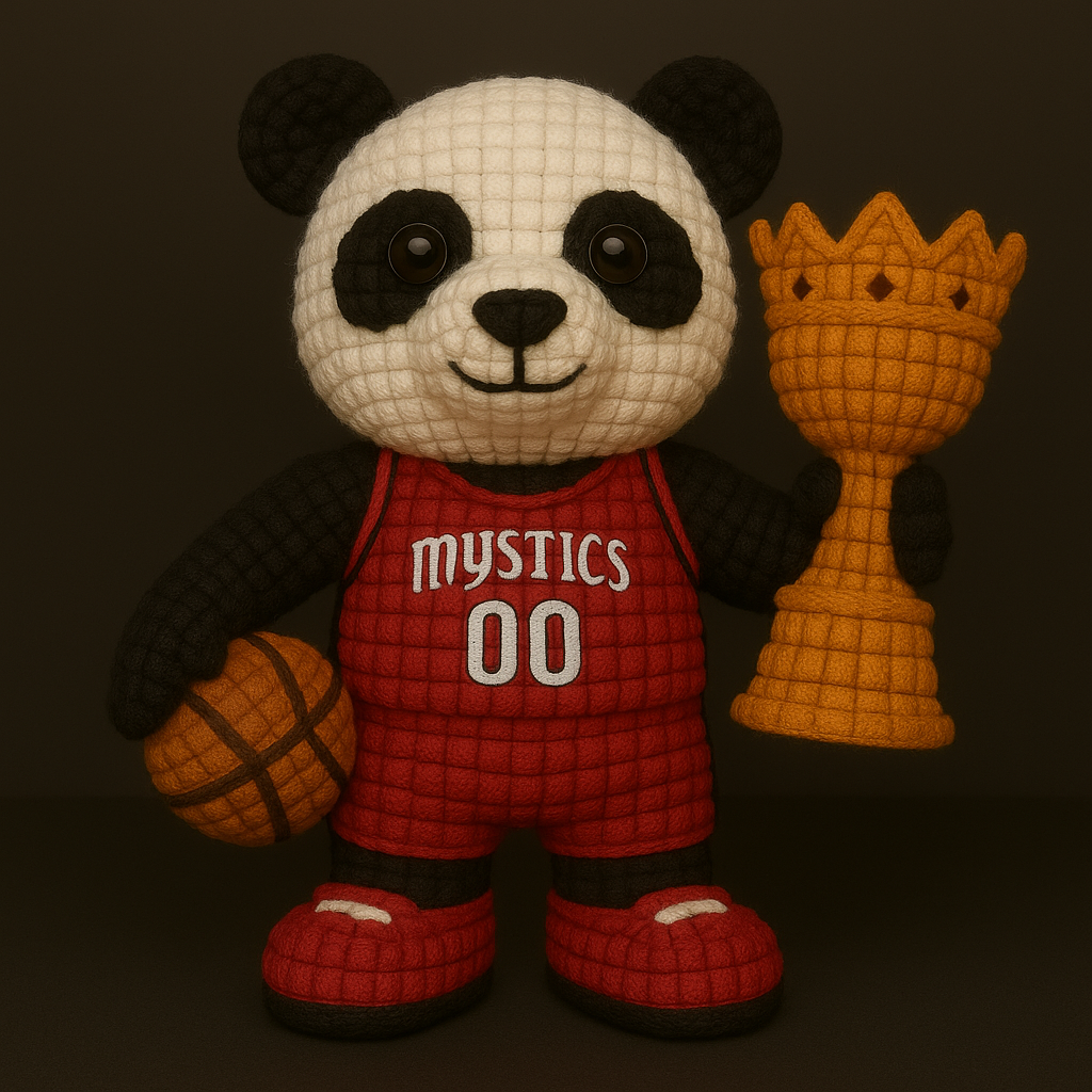 LIMITED EDITION - WNBA 09 WSM WASHINGTON MYSTICS HANDMADE CROCHET