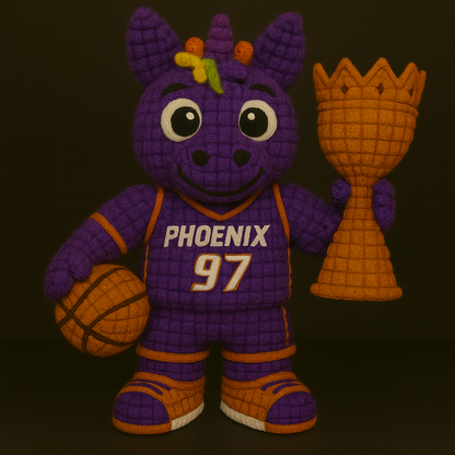LIMITED EDITION - WNBA 07 PNM PHOENIX MERCURY HANDMADE CROCHET
