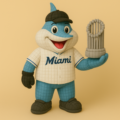 LIMITED EDITION - MLB 21 MML MIAMI MARLINS HANDMADE CROCHET