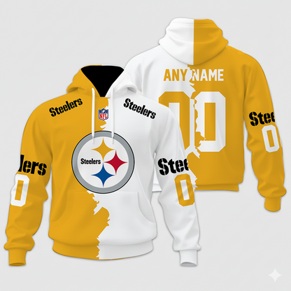 LIMITED EDITION - NEW CUSTOMIZED NFL14 PSB PITTSBURGH STEELERS HOME MIX AWAY T-SHIRT, POLO, HOODIE & JACKETS