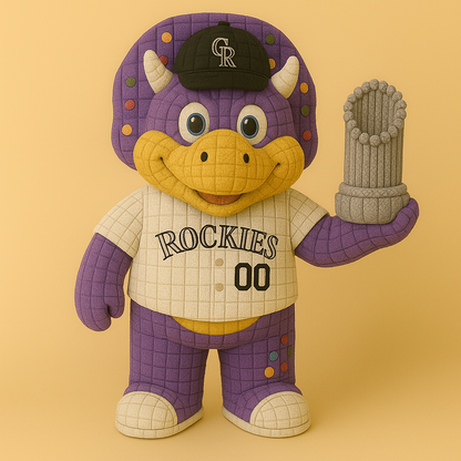 LIMITED EDITION - MLB 17 CLR COLORADO ROCKIES HANDMADE CROCHET