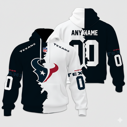 LIMITED EDITION - NEW CUSTOMIZED NFL15 HTT HOUSTON TEXANS HOME MIX AWAY T-SHIRT, POLO, HOODIE & JACKETS