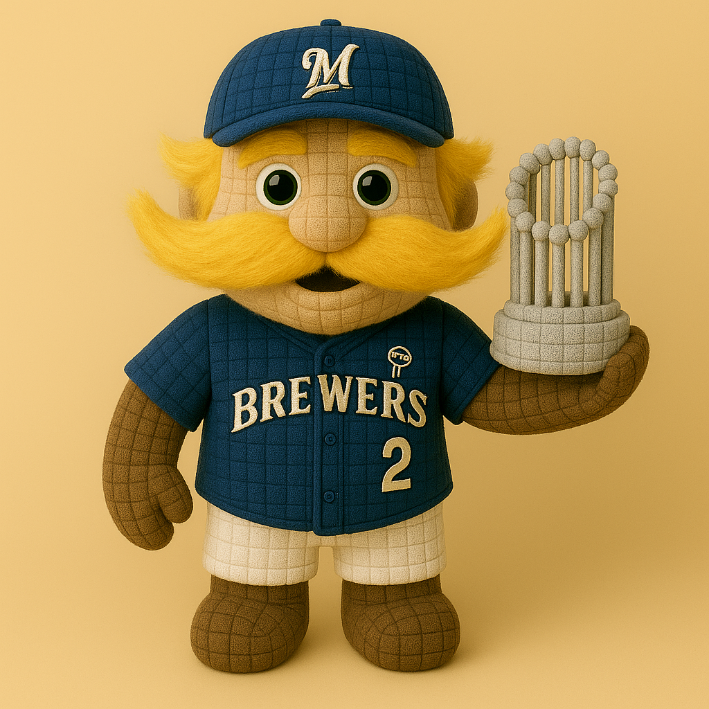 LIMITED EDITION - MLB 23 MWB MILWAUKEE BREWERS HANDMADE CROCHET