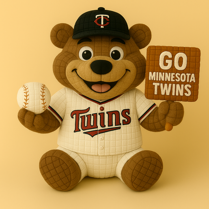 LIMITED EDITION - MLB 22 MNT MINNESOTA TWINS HANDMADE CROCHET