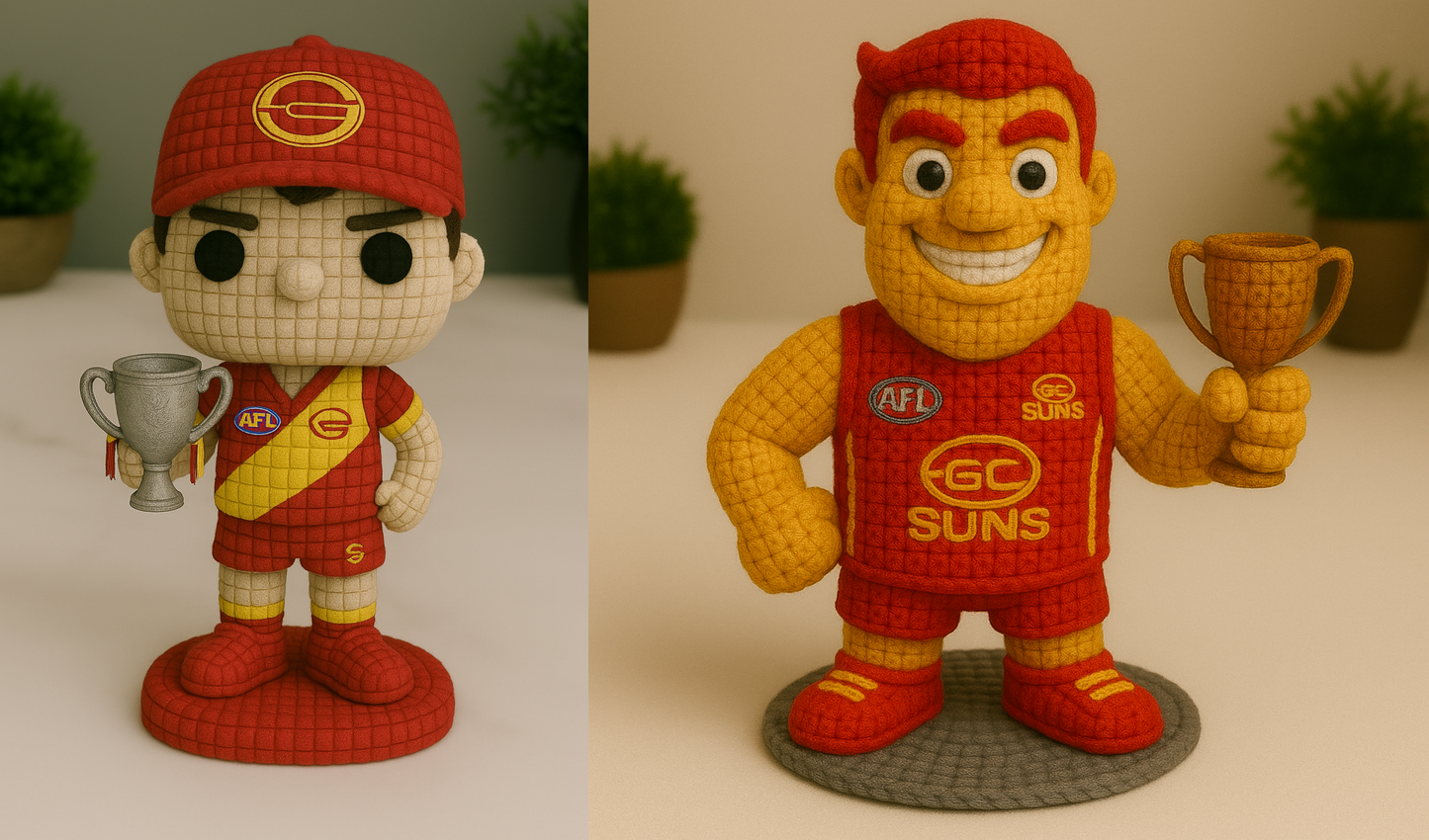LIMITED EDITION - NEW 18 GCS  HANMADE CROCHET ( Size 12cm )