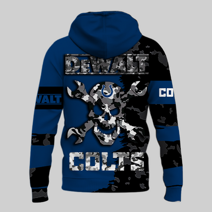 LIMITED EDITION - NEW CUSTOMIZED NFL17 IDC INDIANAPOLIS COLTS DEWALT UNISEX T-SHIRT, POLO, HOODIE & JACKETS