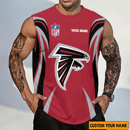 LIMITED EDITION - NEW CUSTOMIZED NFL18 ATF ATLANTA FALCONS TANKTOP & GYM SHIRT