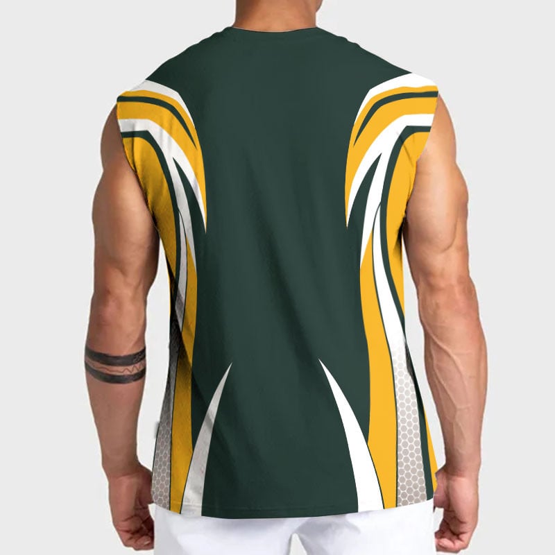 LIMITED EDITION - NEW CUSTOMIZED NFL08 GBP GREEN BAY PACKERS TANKTOP & GYM SHIRT