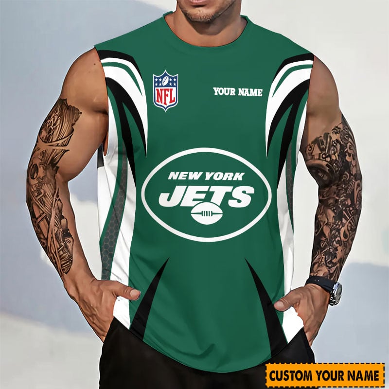 LIMITED EDITION - NEW CUSTOMIZED NFL25 NYJ NEW YORK JETS TANKTOP & GYM SHIRT