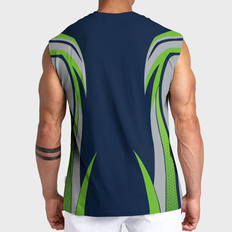 LIMITED EDITION - NEW CUSTOMIZED NFL06 SSH SEATTLE SEAHAWKS TANKTOP & GYM SHIRT