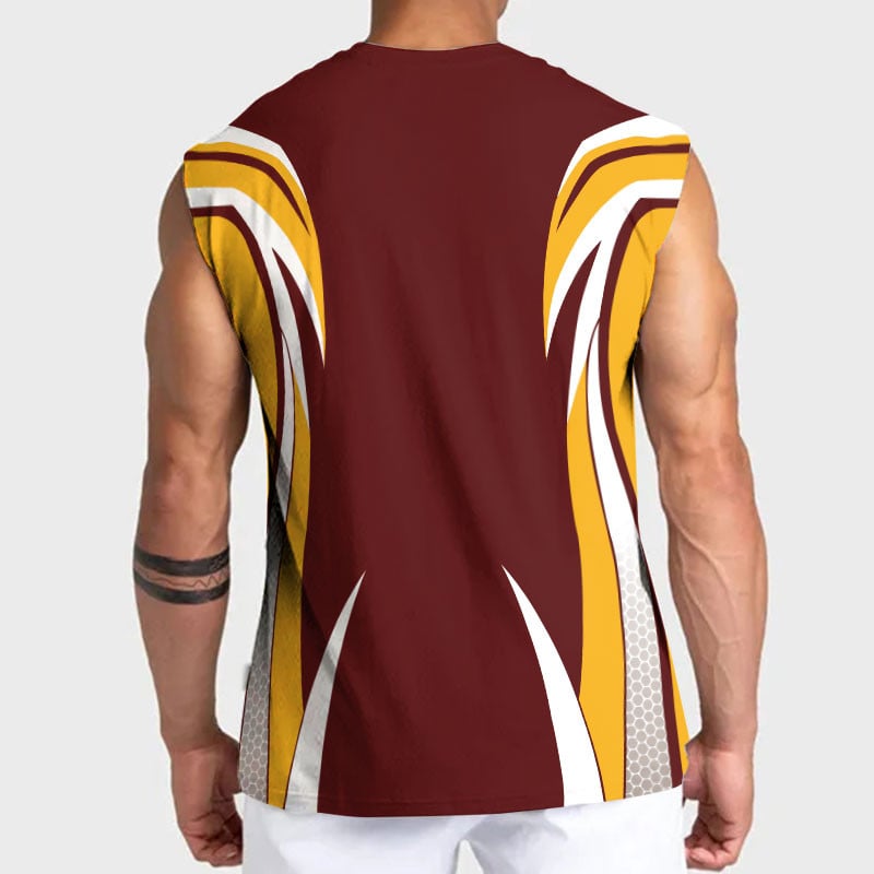 LIMITED EDITION - NEW CUSTOMIZED NFL12 WTC WASHINGTON COMMANDERS TANKTOP & GYM SHIRT