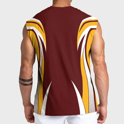LIMITED EDITION - NEW CUSTOMIZED NFL12 WTC WASHINGTON COMMANDERS TANKTOP & GYM SHIRT