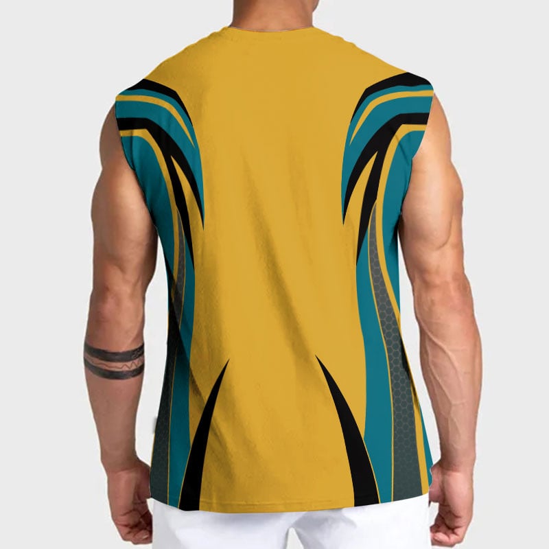 LIMITED EDITION - NEW CUSTOMIZED NFL30 JSJ JACKSONVILLE JAGUARS TANKTOP & GYM SHIRT
