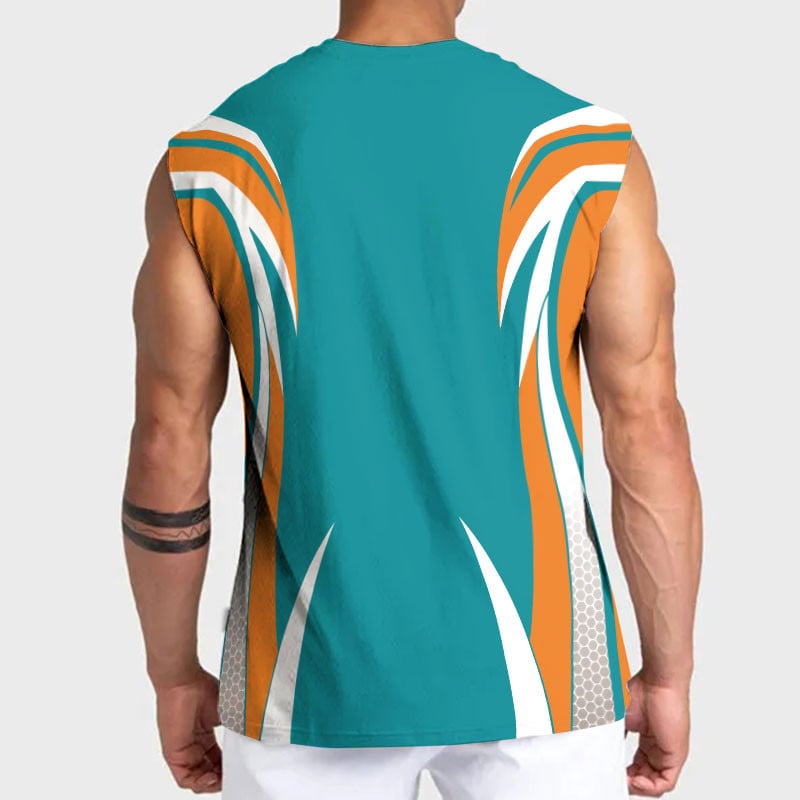 LIMITED EDITION - NEW CUSTOMIZED NFL19 MDP MIAMI DOLPHINS TANKTOP & GYM SHIRT