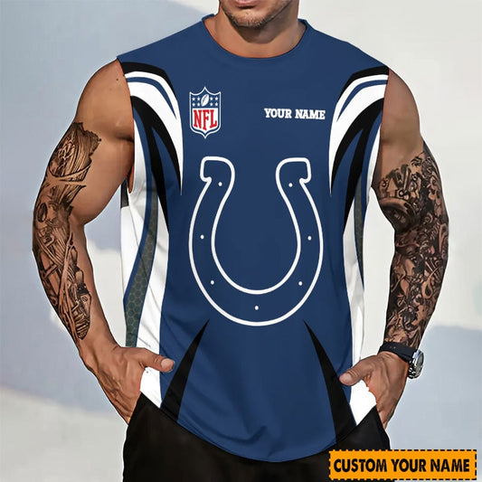 LIMITED EDITION - NEW CUSTOMIZED NFL17 IDC INDIANAPOLIS COLTS TANKTOP & GYM SHIRT