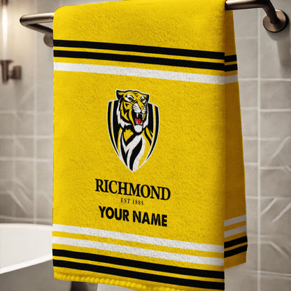 LIMITED EDITION - NEW 06 RTG PERSONALIZED BATH TOWEL GIFT FOR FANS