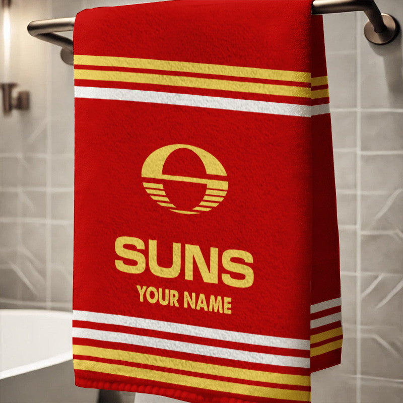 LIMITED EDITION - NEW 18 GCS PERSONALIZED BATH TOWEL GIFT FOR FANS