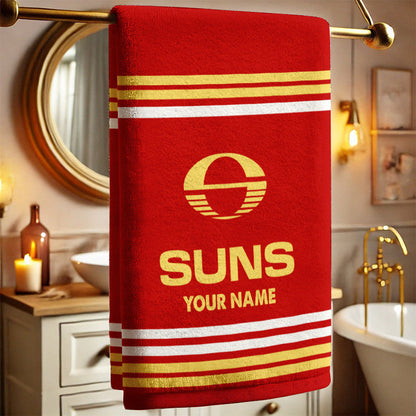 LIMITED EDITION - NEW 18 GCS PERSONALIZED BATH TOWEL GIFT FOR FANS