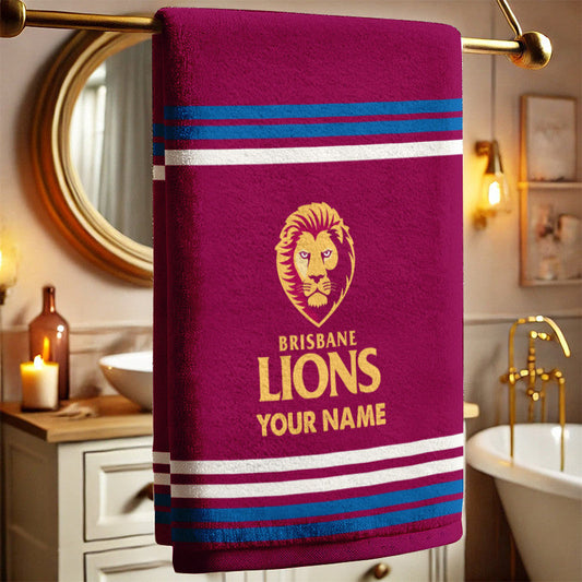 LIMITED EDITION - NEW 02 BBL PERSONALIZED BATH TOWEL GIFT FOR FANS