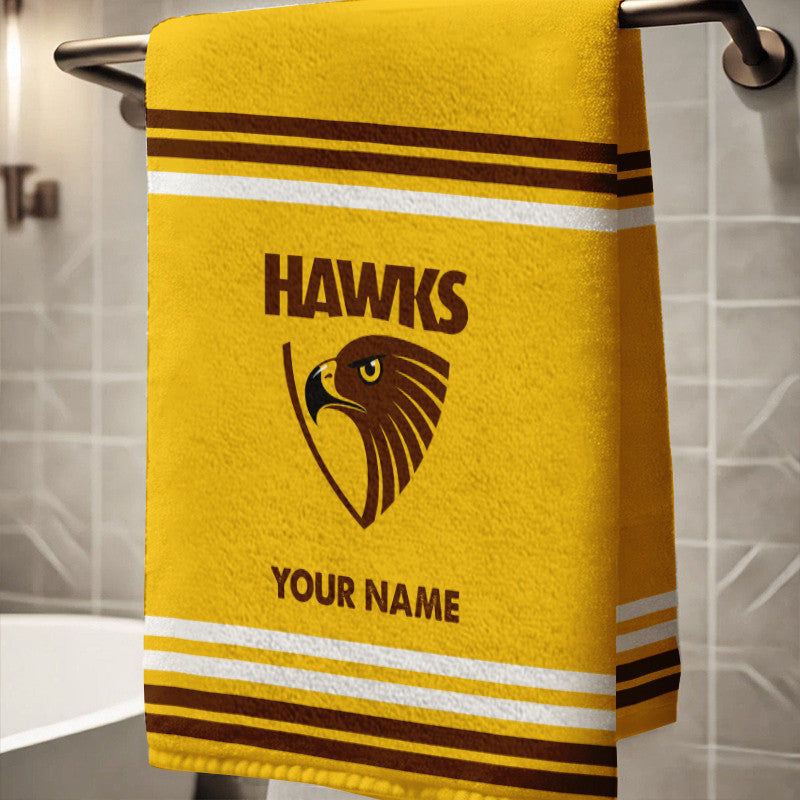 LIMITED EDITION - NEW 10 HTH PERSONALIZED BATH TOWEL GIFT FOR FANS