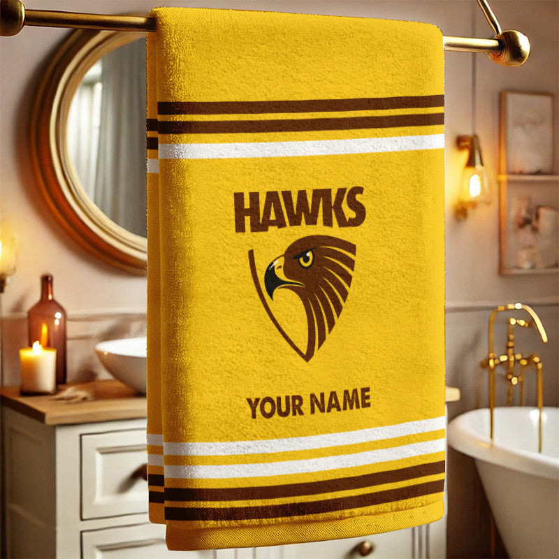 LIMITED EDITION - NEW 10 HTH PERSONALIZED BATH TOWEL GIFT FOR FANS
