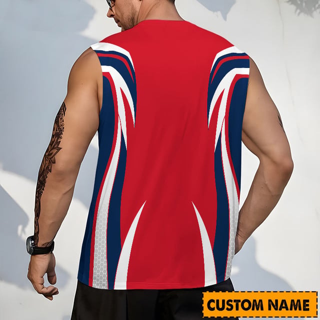 LIMITED EDITION - NEW CUSTOMIZED NHL18 CBJ COLUMBUS BLUE JACKETS TANK TOP & GYM SHIRT