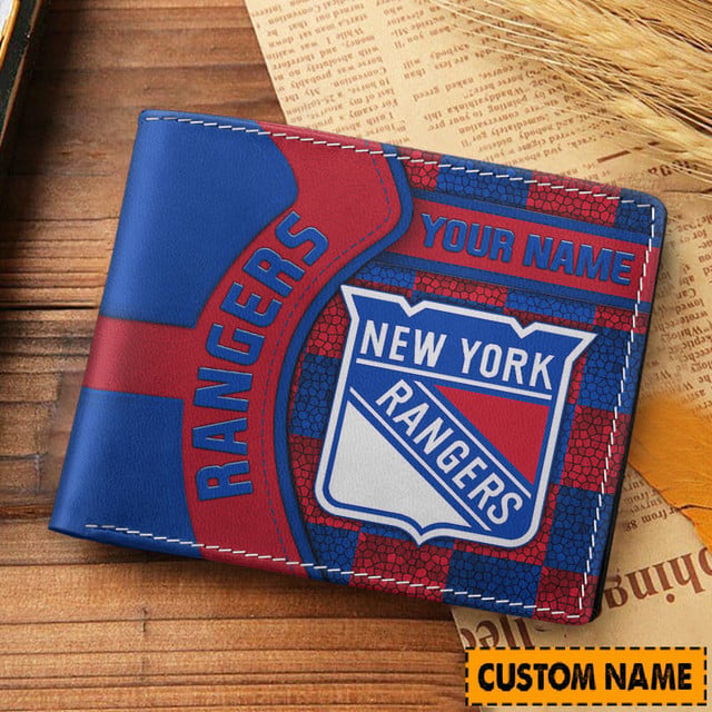 LIMITED EDITION - NEW CUSTOMIZED NHL24 NYR NEW YORK RANGERS 3D PRINTED WALLET