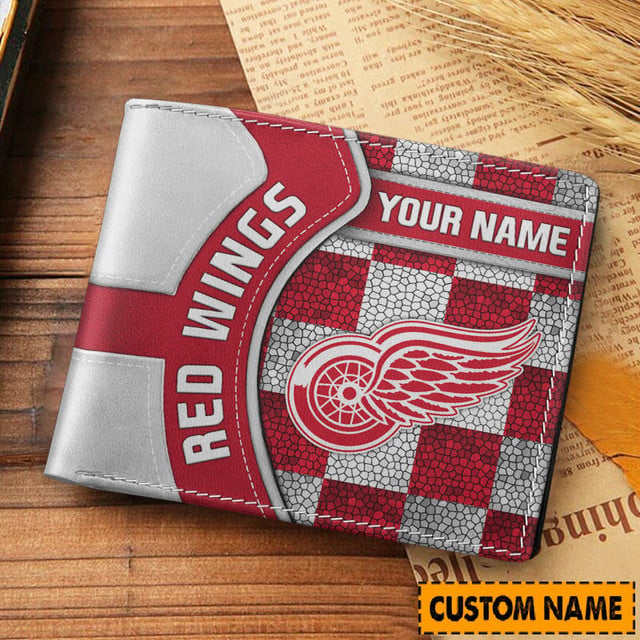 LIMITED EDITION - NEW CUSTOMIZED NHL22 DRW DETROIT RED WINGS 3D PRINTED WALLET