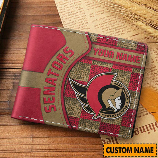 LIMITED EDITION - NEW CUSTOMIZED NHL29 OSN OTTAWA SENATORS 3D PRINTED WALLET