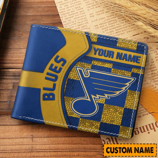 LIMITED EDITION - NEW CUSTOMIZED NHL14 SLB ST. LOUIS BLUES 3D PRINTED WALLET