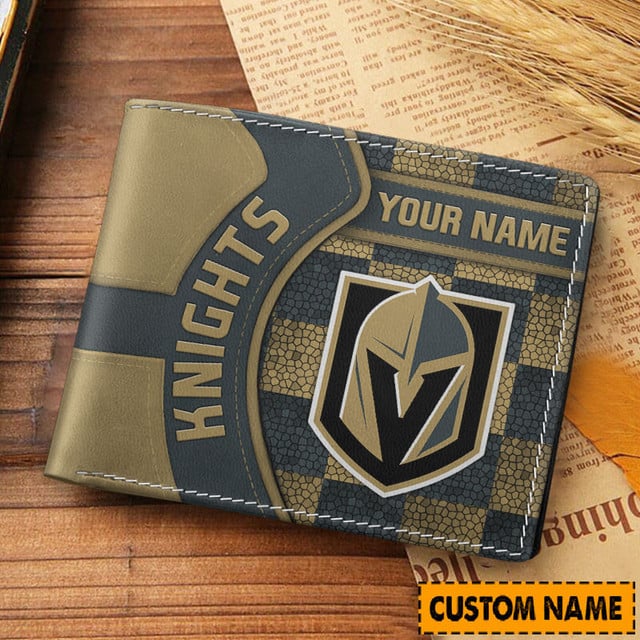 LIMITED EDITION - NEW CUSTOMIZED NHL04 VGK VEGAS GOLDEN KNIGHTS 3D PRINTED WALLET