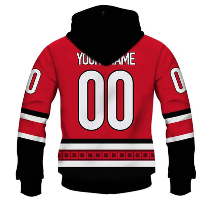 LIMITED EDITION - NEW CUSTOMIZED NHL07 CLH CAROLINA HURRICANES HOODIE