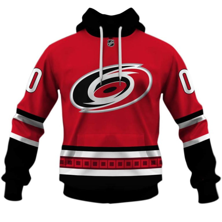 LIMITED EDITION - NEW CUSTOMIZED NHL07 CLH CAROLINA HURRICANES HOODIE