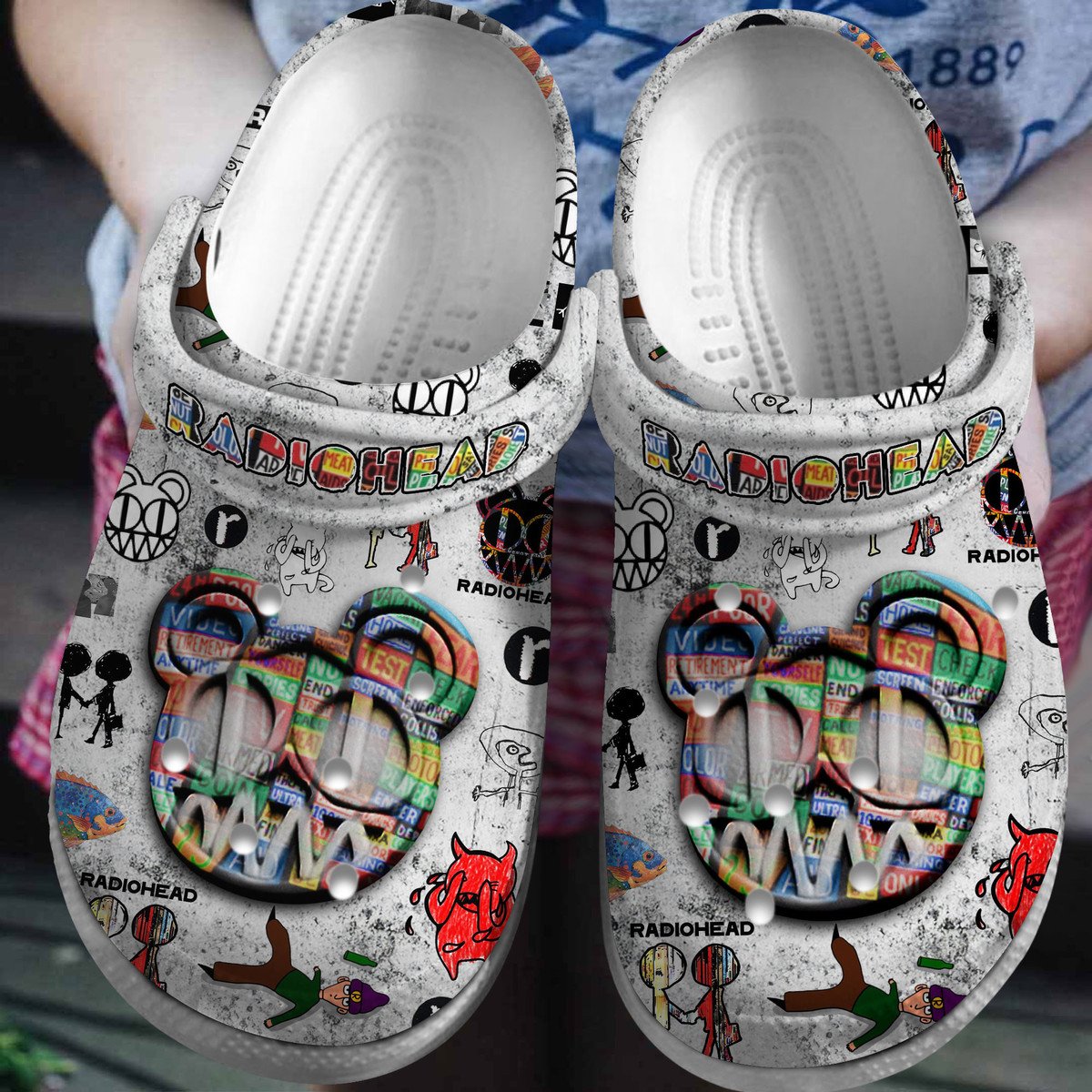 NEW PREMIUM RADIOHEAD CLOGS SHOES