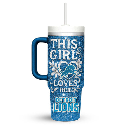 LIMITED EDITION - NEW CUSTOMIZED NFL04 DTL DETROIT LIONS 40 OZ TUMBLER