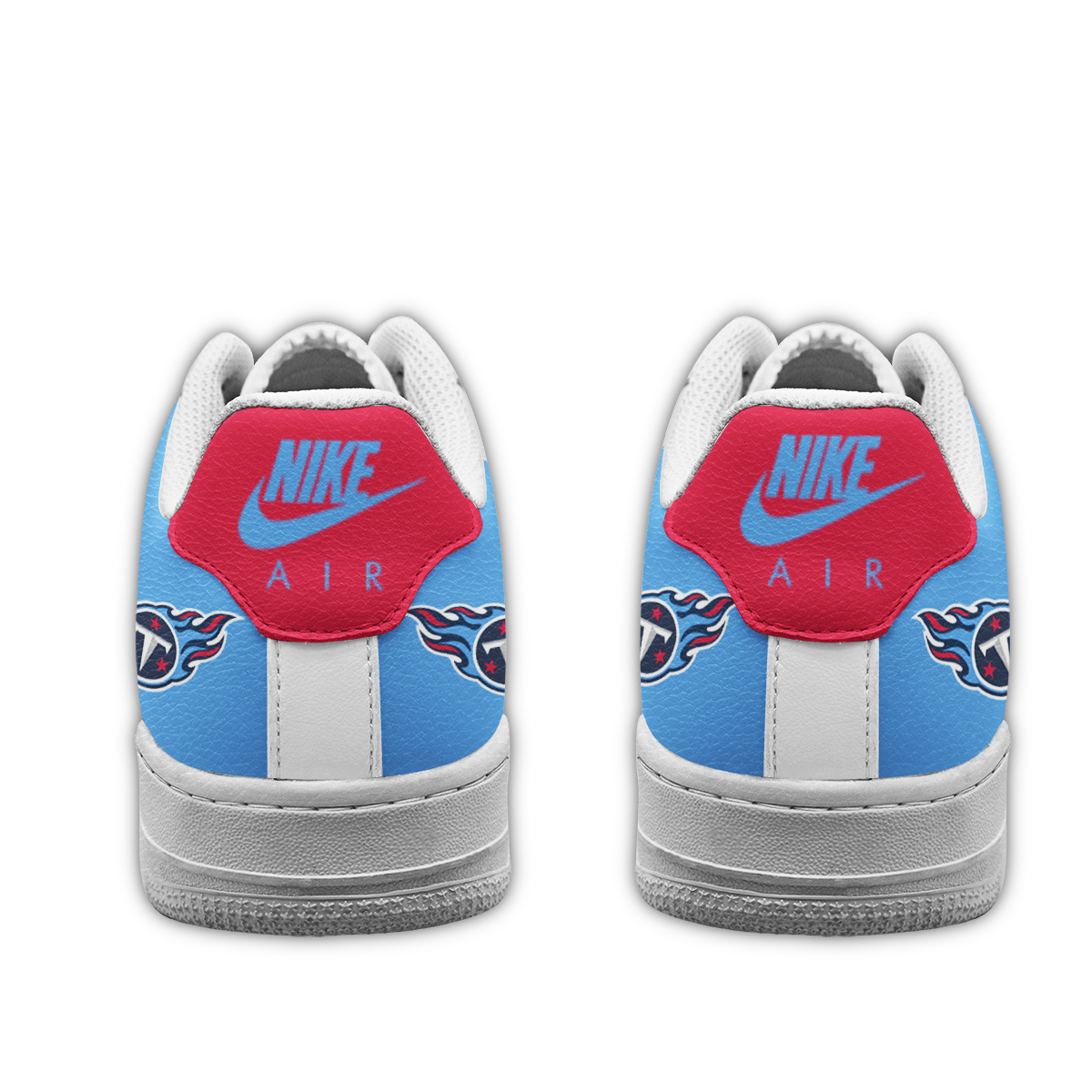 LIMITED EDITION - NEW CUSTOMIZED NFL31 TST TENNESSEE TITANS AF1 SNEAKERS