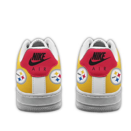 LIMITED EDITION - NEW CUSTOMIZED NFL14 PSB PITTSBURGH STEELERS AF1 SNEAKERS