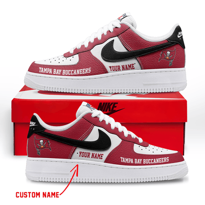 LIMITED EDITION - NEW CUSTOMIZED NFL10 TBB TAMPA BAY BUCCANEERS AF1 SNEAKERS