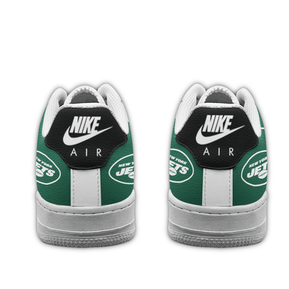LIMITED EDITION - NEW CUSTOMIZED NFL25 NYJ NEW YORK JETS AF1 SNEAKERS