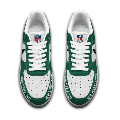 LIMITED EDITION - NEW CUSTOMIZED NFL25 NYJ NEW YORK JETS AF1 SNEAKERS