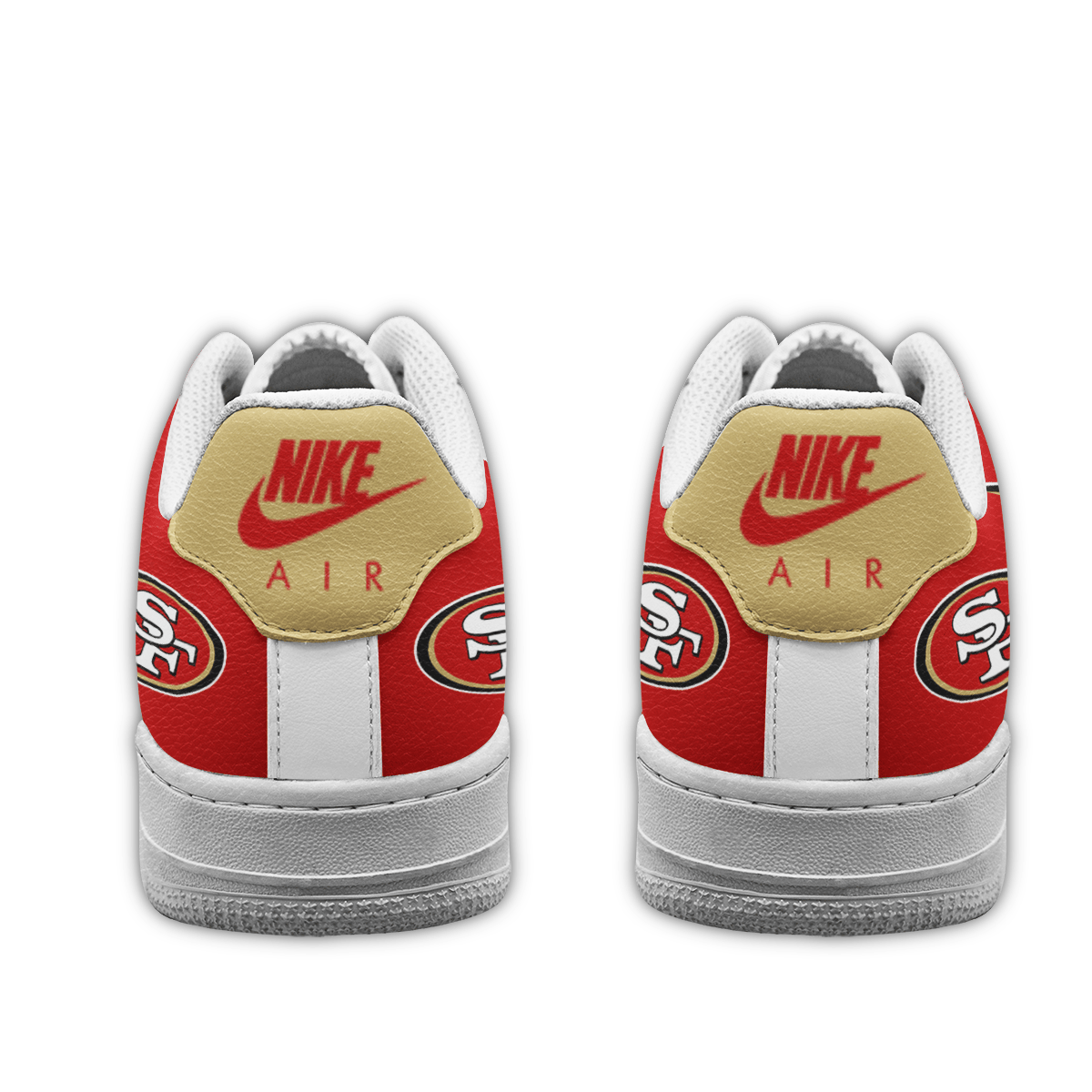 LIMITED EDITION - NEW CUSTOMIZED NFL11 SF49 SAN FRANCISCO 49ERS AF1 SNEAKERS