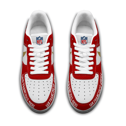 LIMITED EDITION - NEW CUSTOMIZED NFL11 SF49 SAN FRANCISCO 49ERS AF1 SNEAKERS
