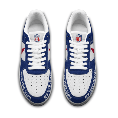 LIMITED EDITION - NEW CUSTOMIZED NFL32 NYG NEW YORK GIANTS AF1 SNEAKERS