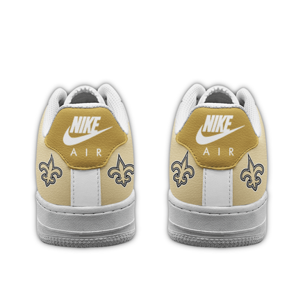 LIMITED EDITION - NEW CUSTOMIZED NFL24 NOS NEW ORLEANS SAINTS AF1 SNEAKERS