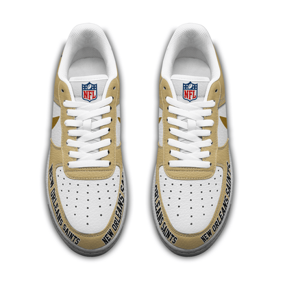 LIMITED EDITION - NEW CUSTOMIZED NFL24 NOS NEW ORLEANS SAINTS AF1 SNEAKERS