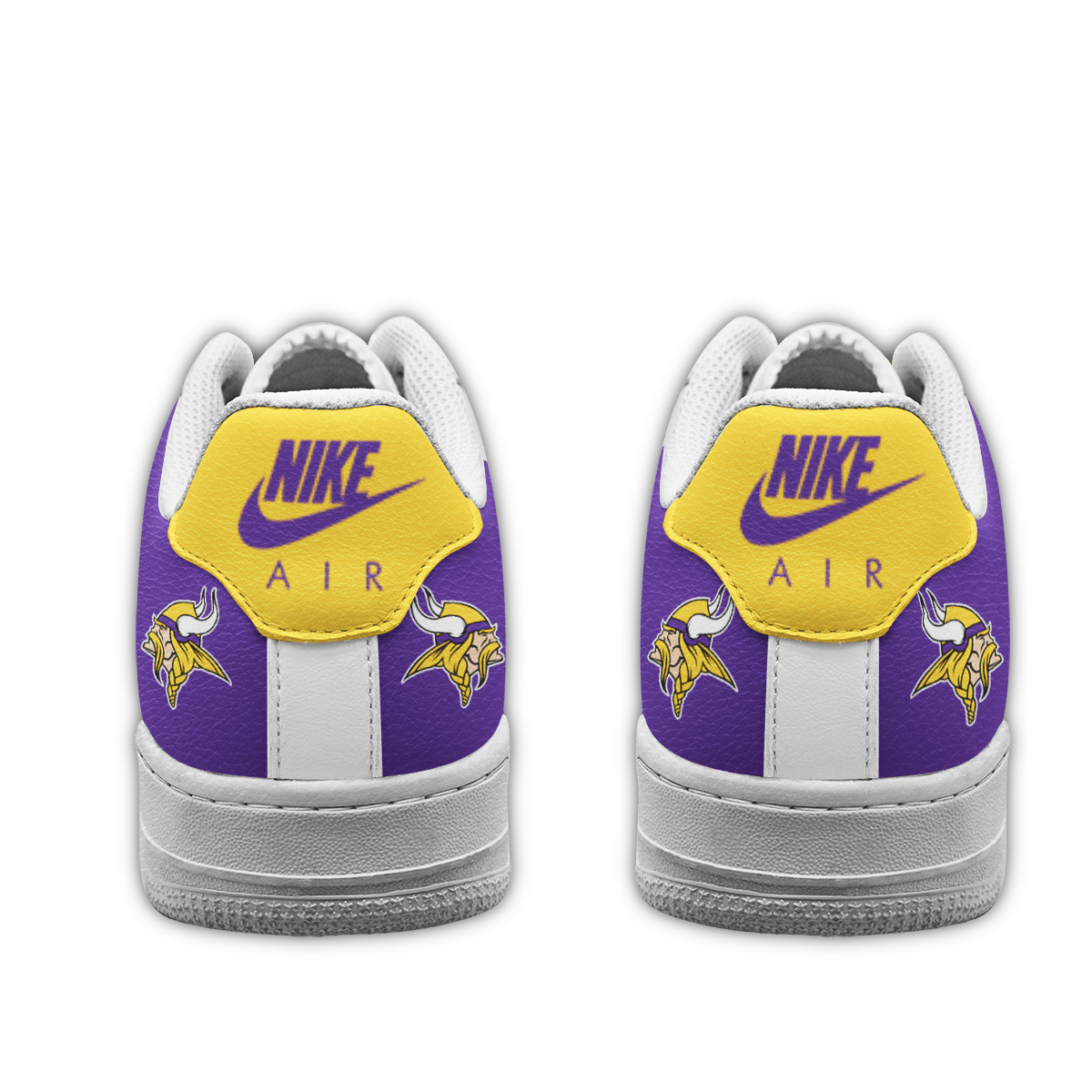 LIMITED EDITION - NEW CUSTOMIZED NFL05 MVK MINNESOTA VIKINGS AF1 SNEAKERS