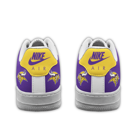 LIMITED EDITION - NEW CUSTOMIZED NFL05 MVK MINNESOTA VIKINGS AF1 SNEAKERS